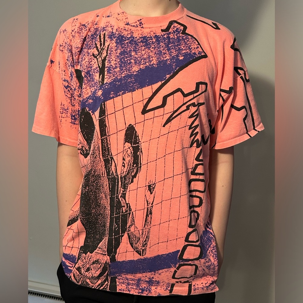 Vintage volleyball themed shirt, single stitch, no tag, Estimated Men’s L